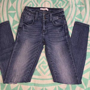 Kancan Signature High Rise Ankle Skinny Jean